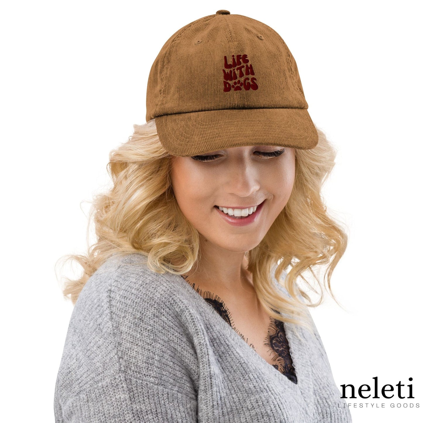 neleti.com-Camel-Corduroy-Hat