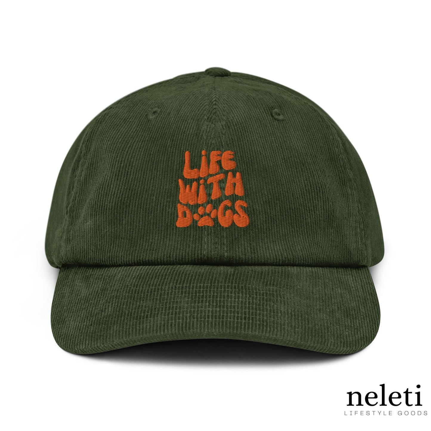 neleti.com-Dark-Olive-Corduroy-Hat