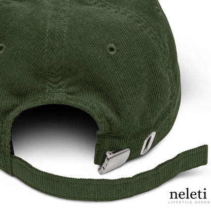 neleti.com-Dark-Olive-Corduroy-Hat
