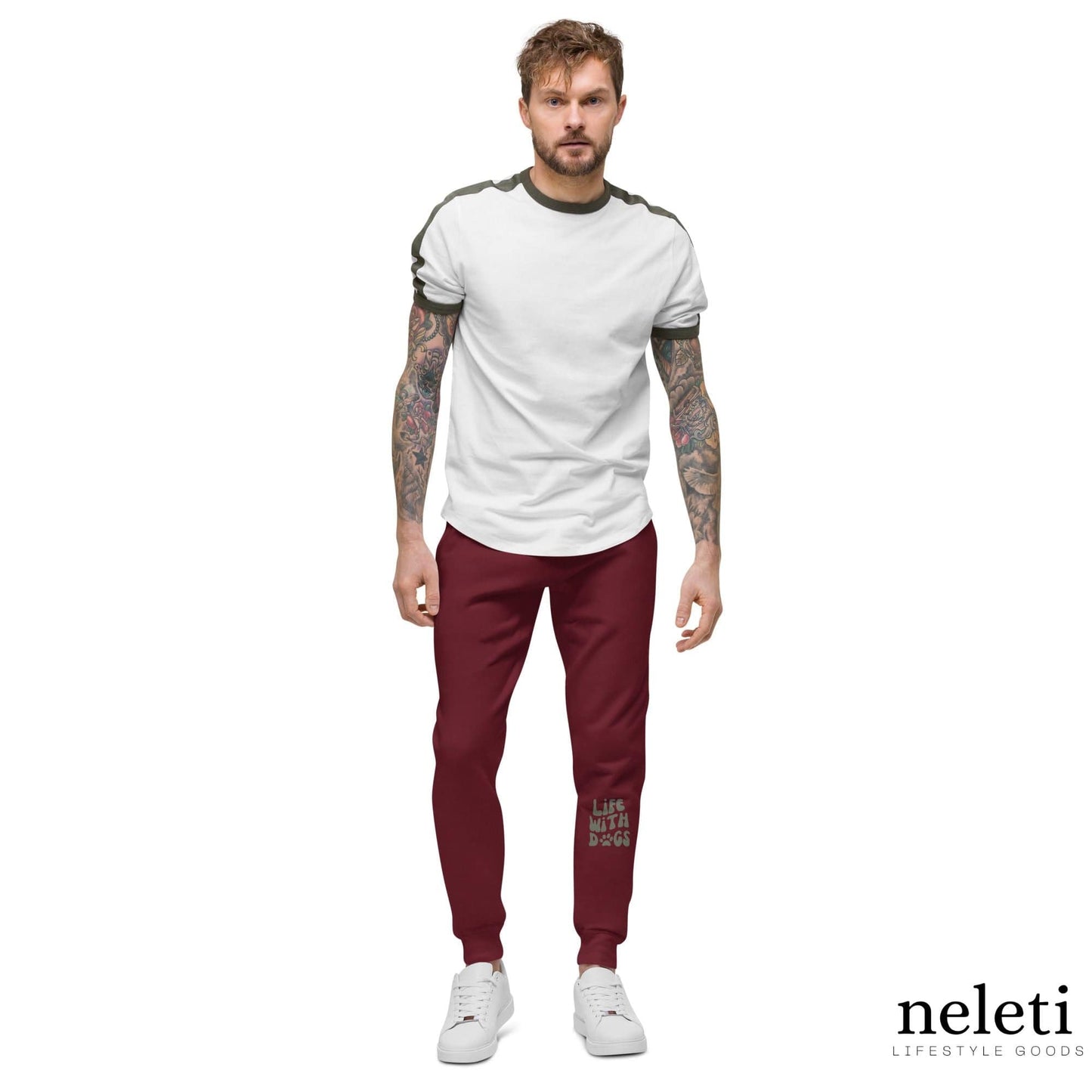 neleti.com-Maroon-Fleece-Sweatpants
