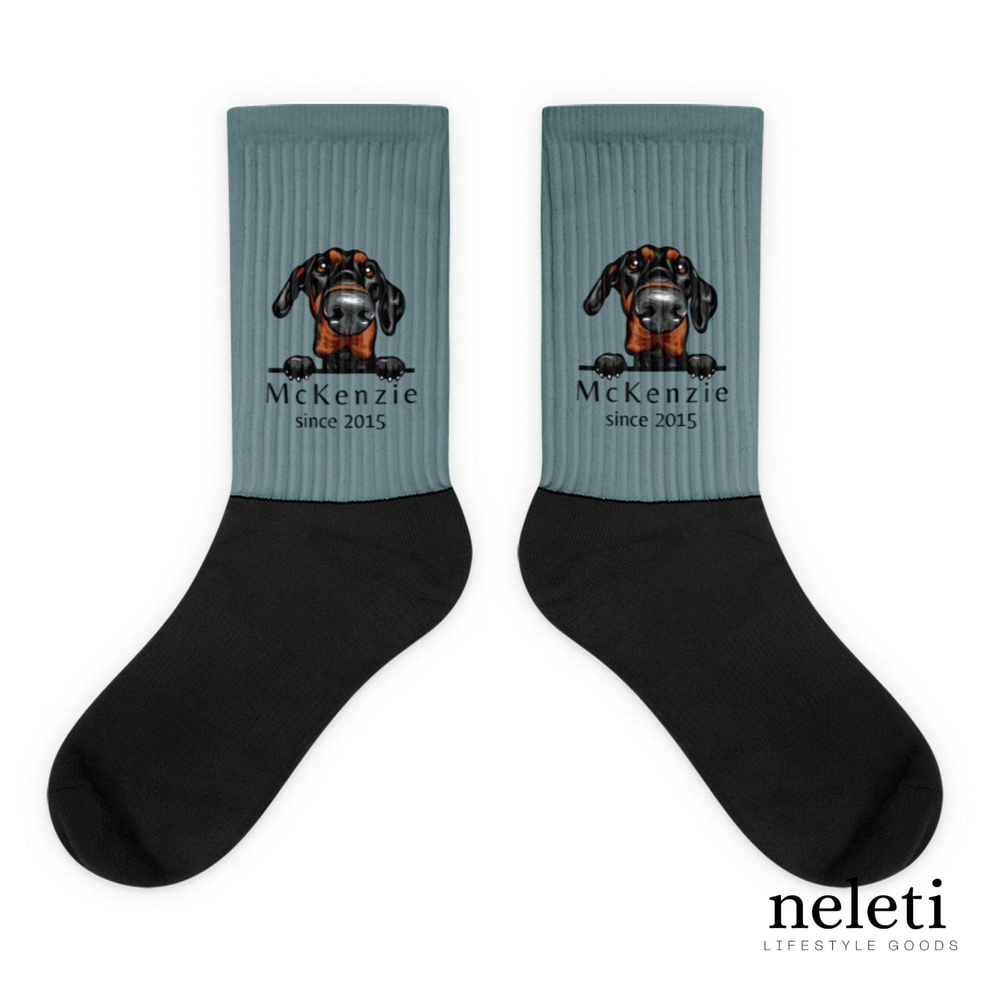 neleti.com-custom-blue-socks-for-dog-lovers
