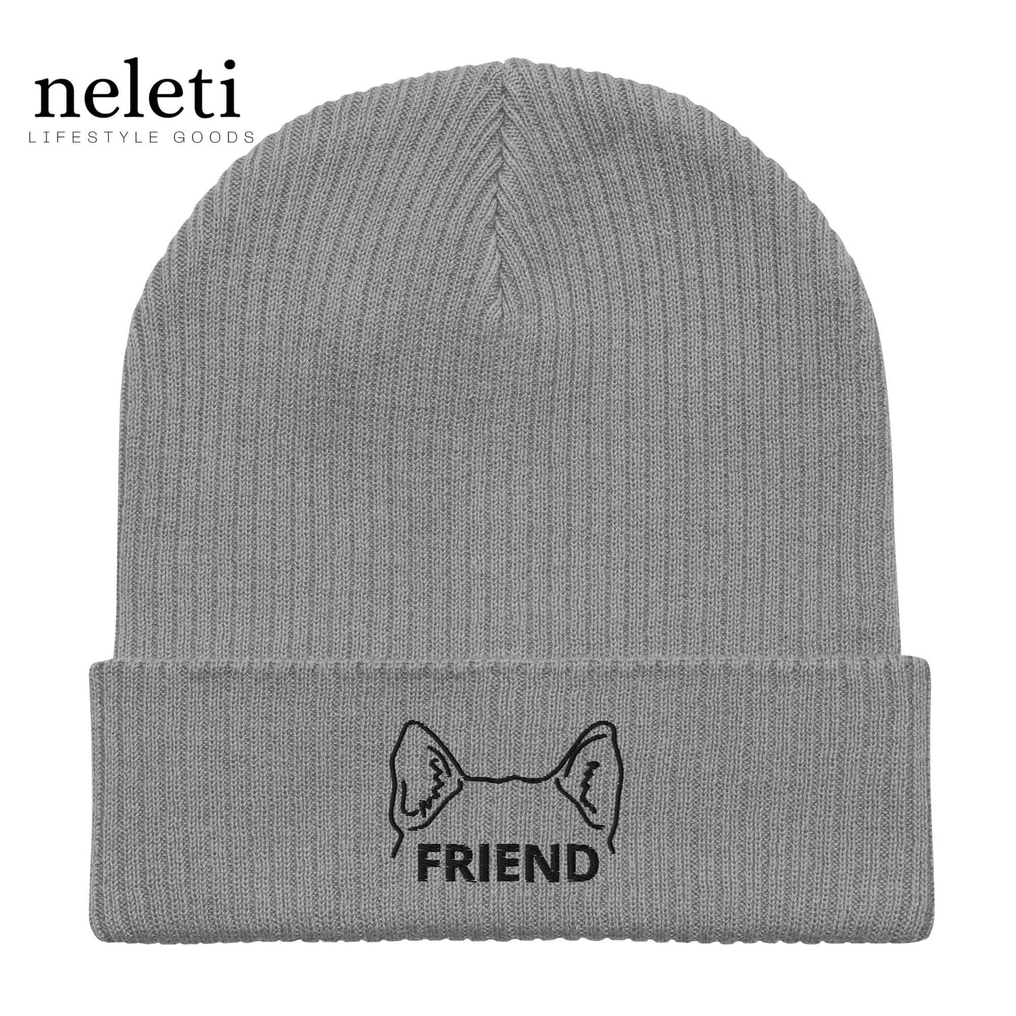 neleti.com-custom-embroidered-grey-beanie-for-dog-lovers