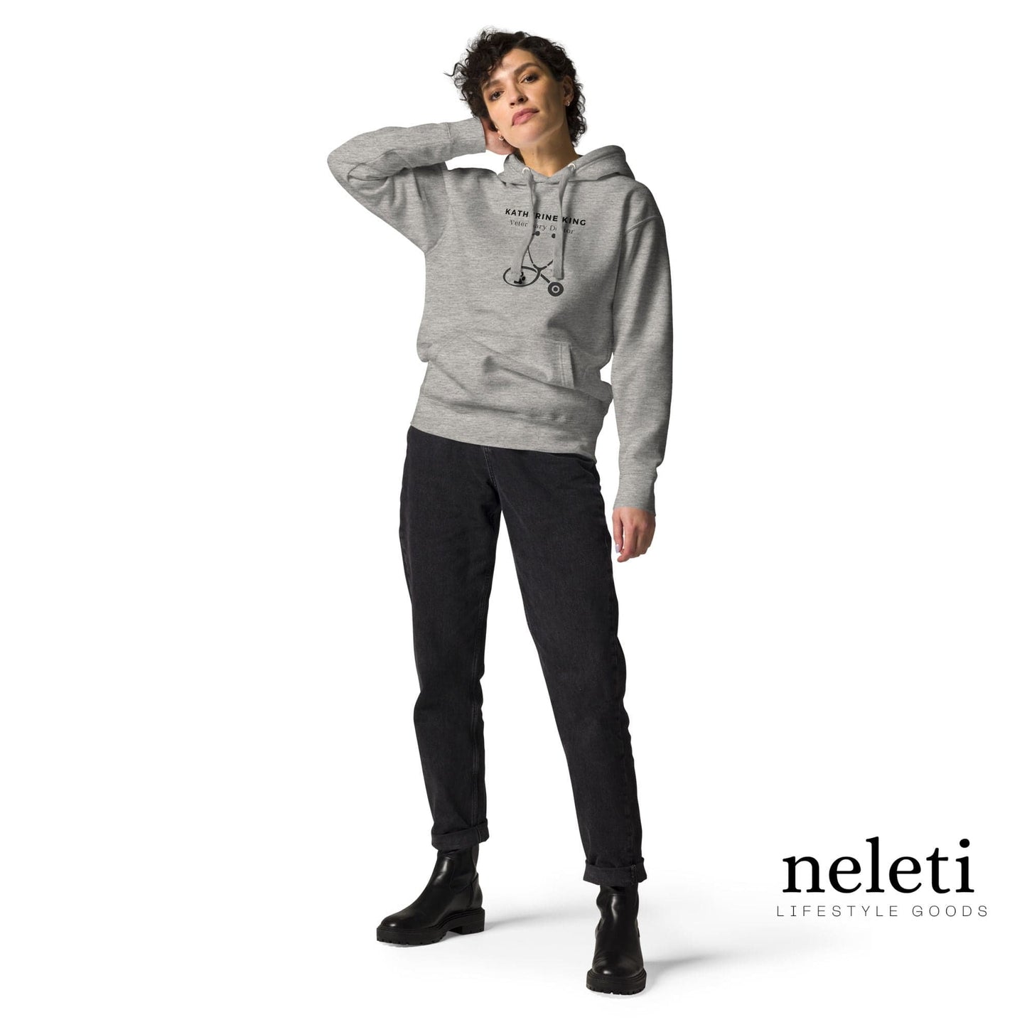 neleti.com-custom-gray-hoodie-fog-veterinarian