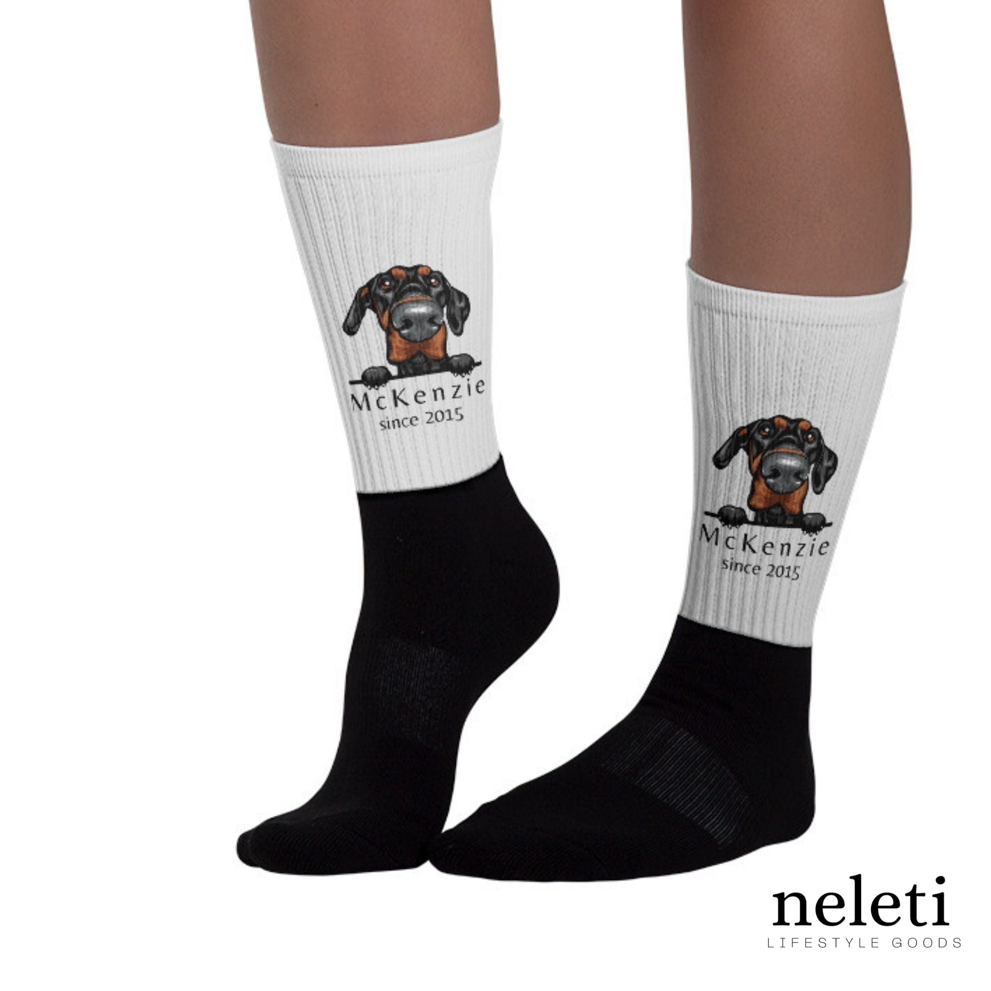 neleti.com-custom-grey-socks-for-dog-lovers