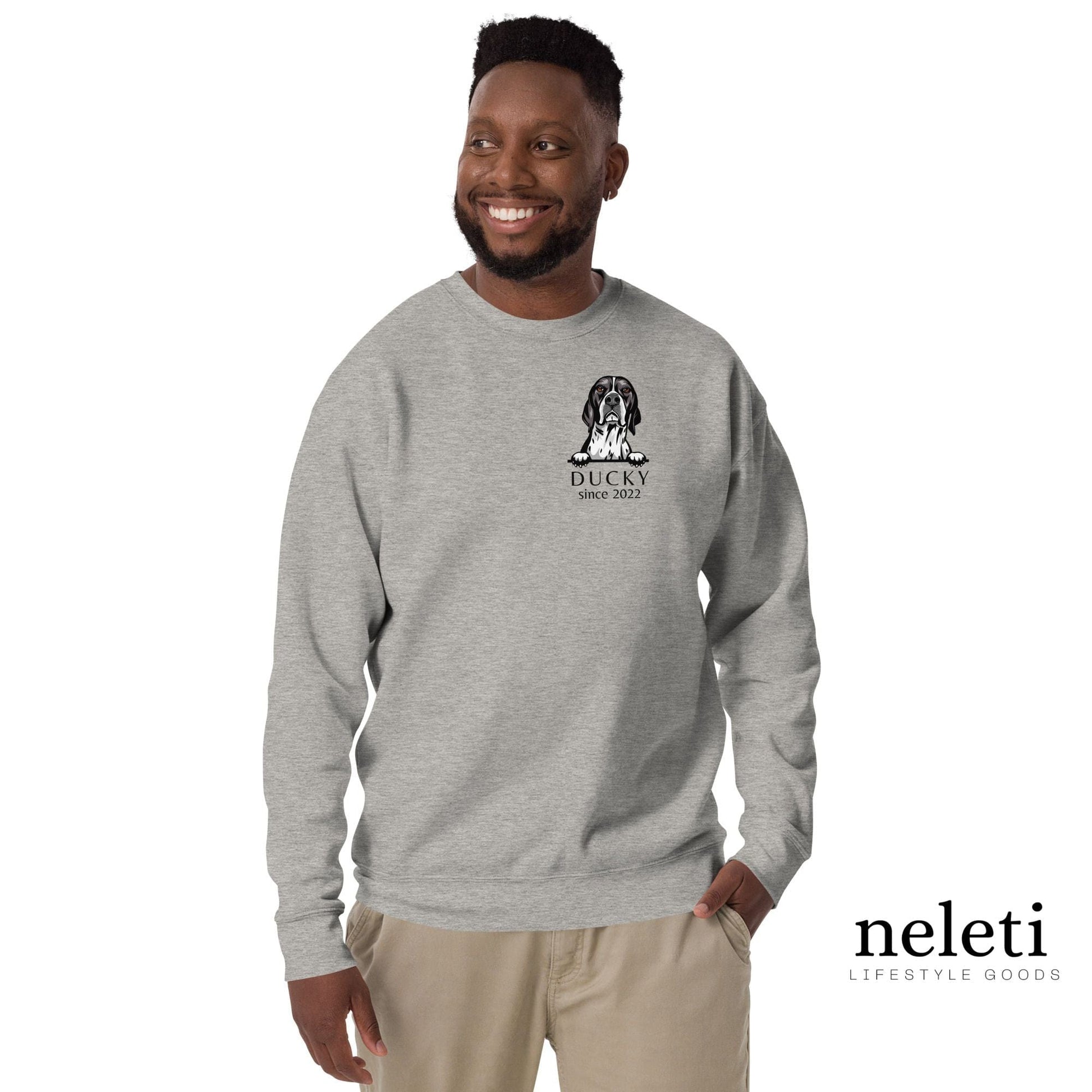 neleti.com-custom-grey-sweater-for-dog-dad