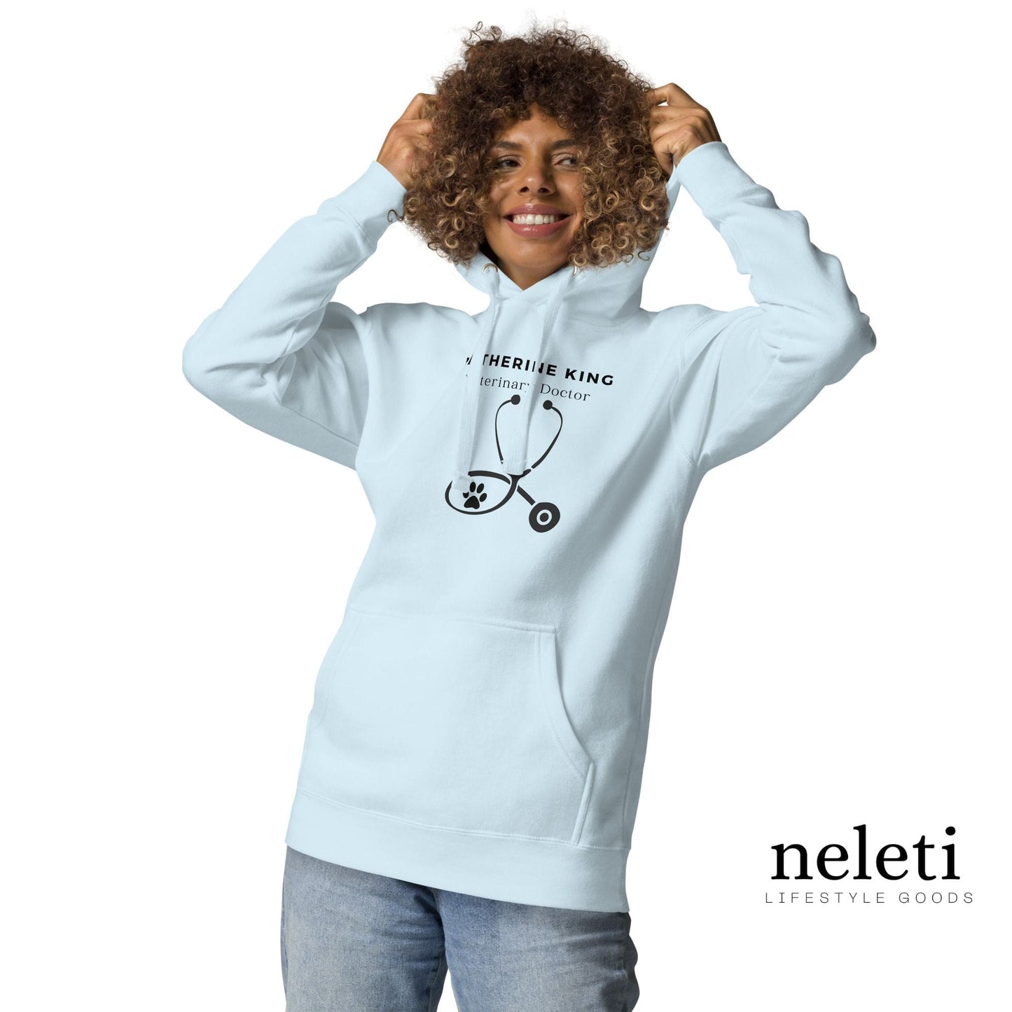 neleti.com-custom-light-blue-hoodie-for-veterinarian