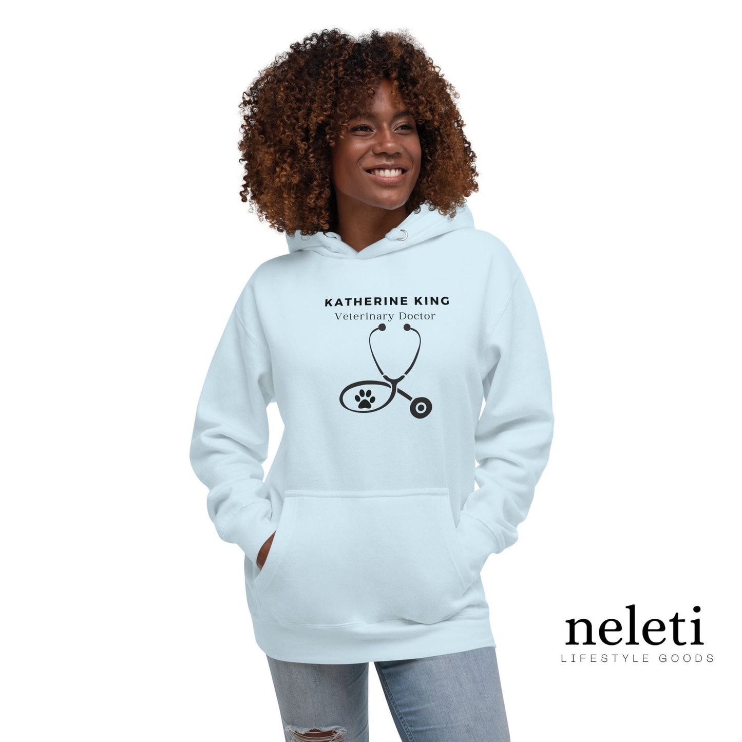 neleti.com-custom-light-blue-hoodie-for-veterinarian
