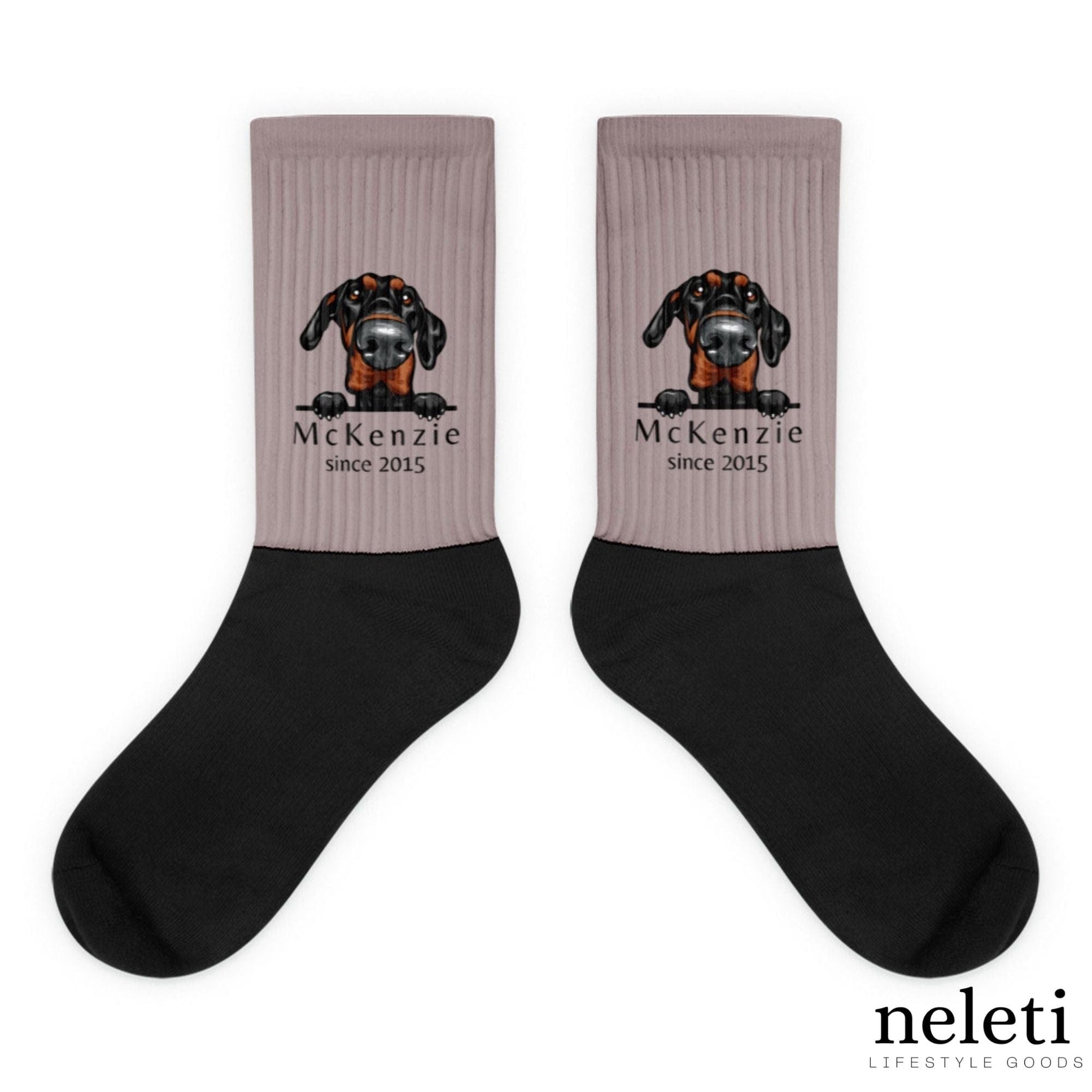 neleti.com-custom-pink-socks-for-dog-lovers