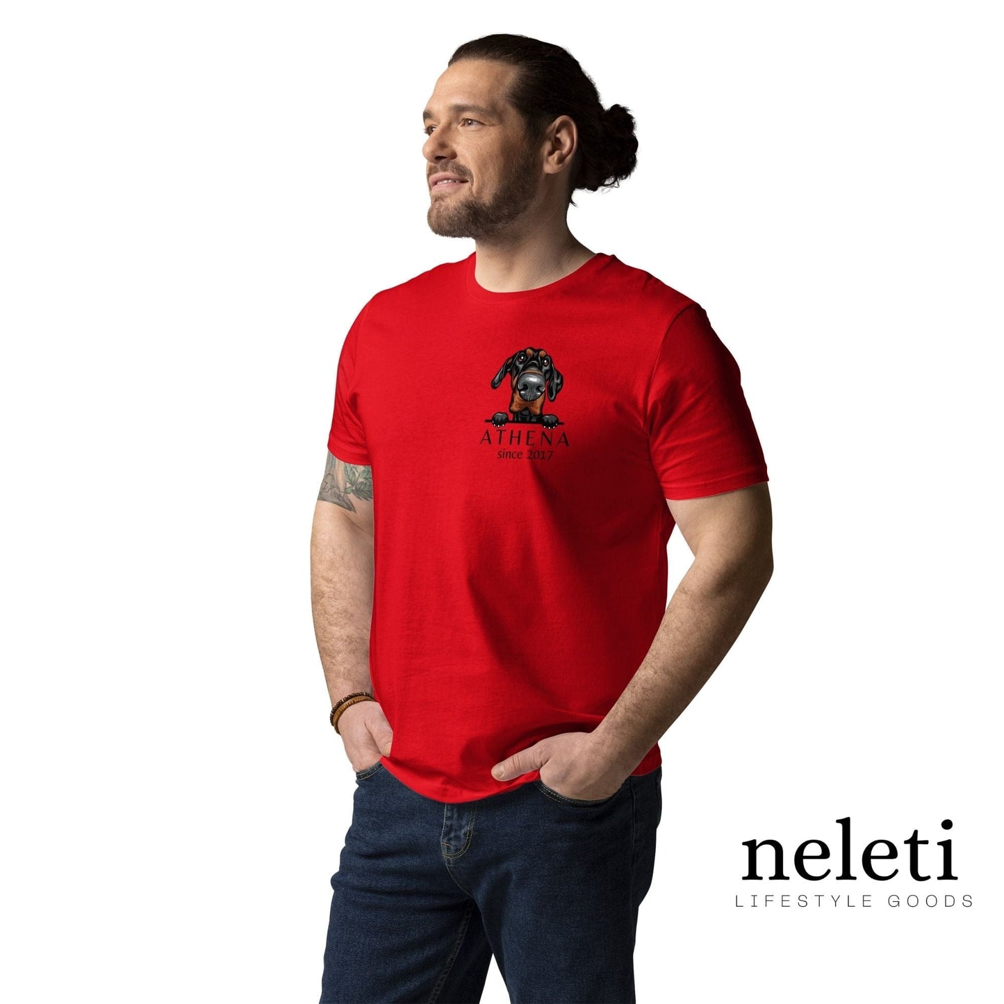 neleti.com-custom-red-shirt-for-dog-dad
