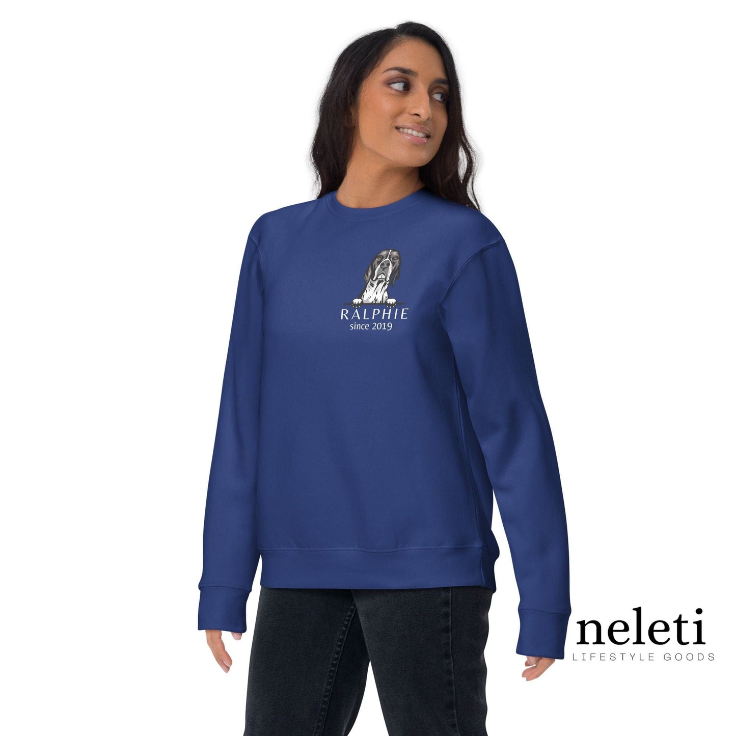 Custom Sweatshirt for Dog Lovers - Personalized Dog Breed Design at Neleti.com