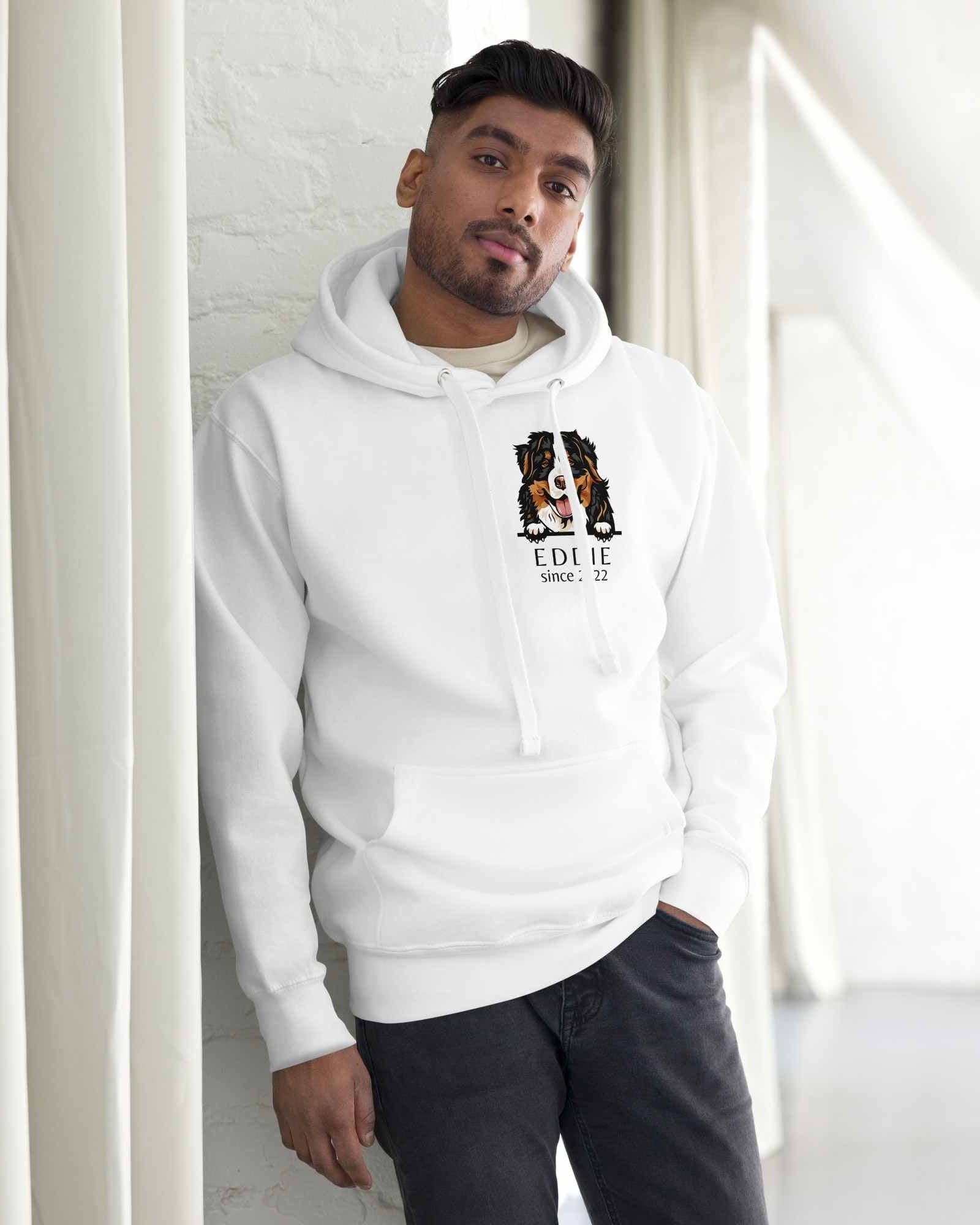 Custom white hoodie sales