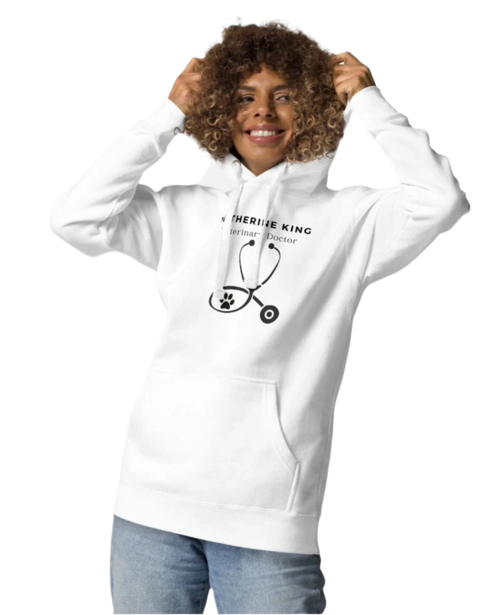 neleti.com-custom-white-hoodie-for-veterinarian