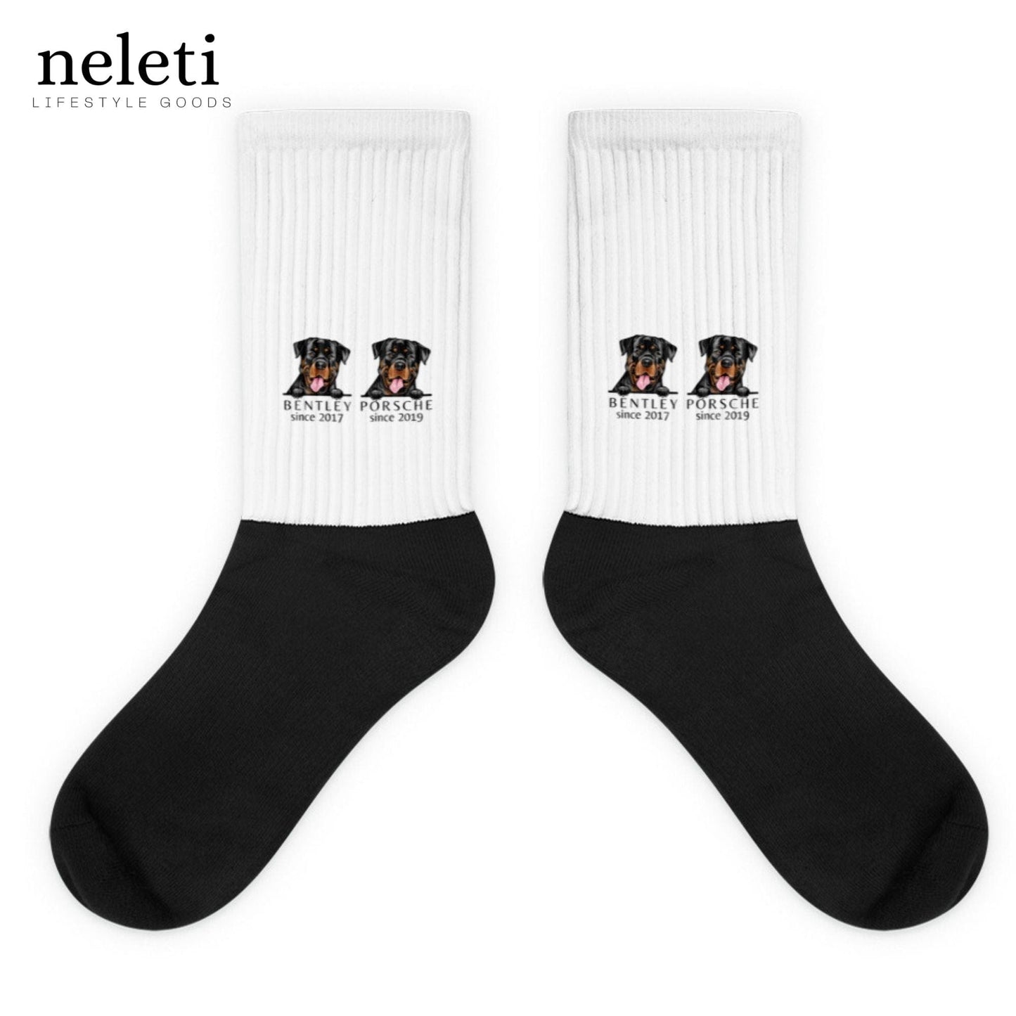 neleti.com-custom-white-socks-for-dog-lovers