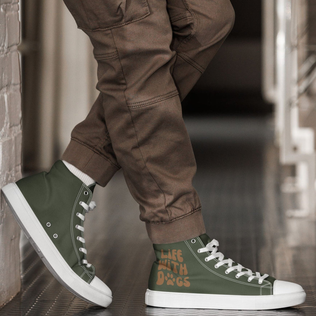 neleti.com-dark-olive-men-canvas-shoes