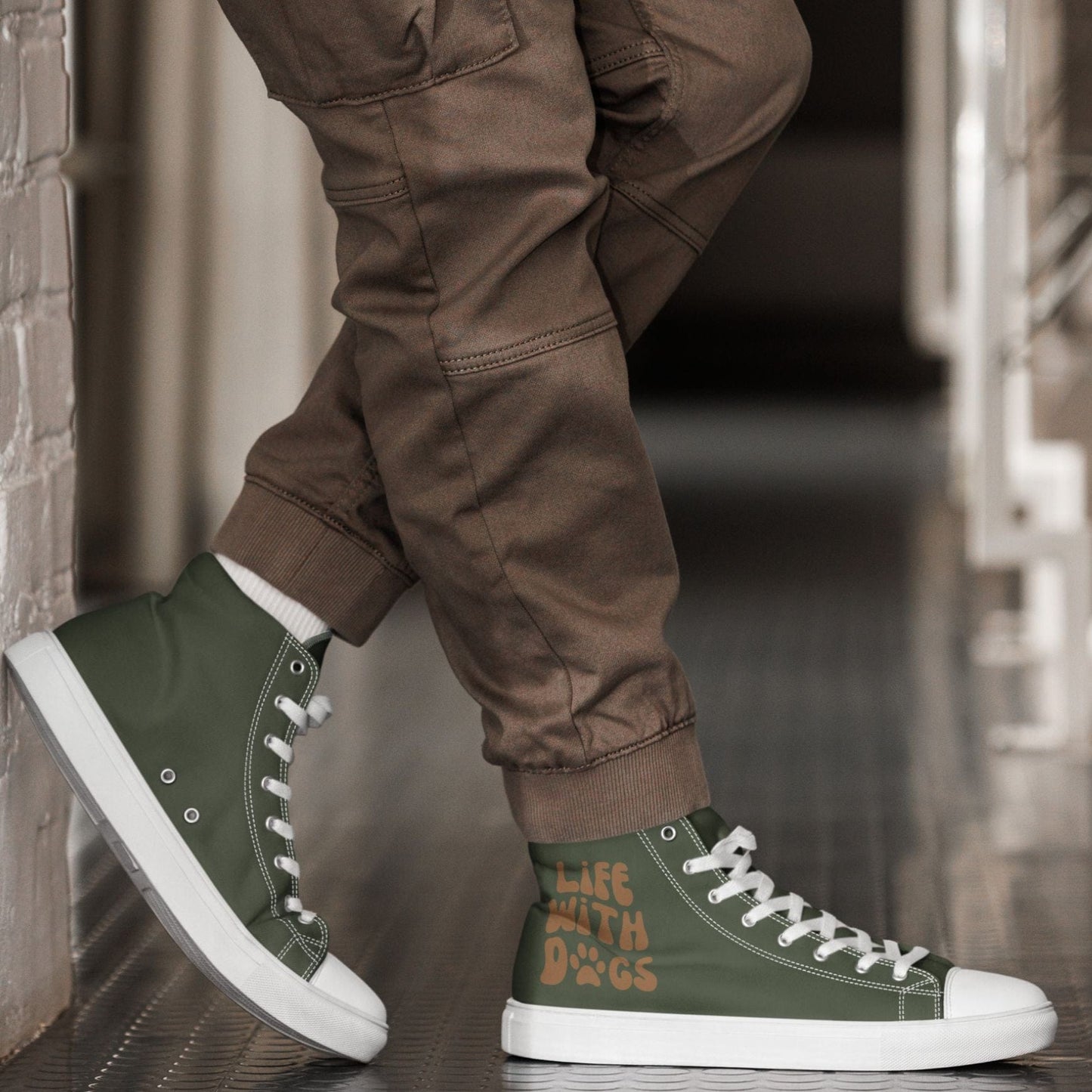 neleti.com-dark-olive-men-canvas-shoes