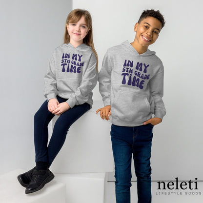neleti.com-gray-kids-hoodies-with-in-my-5th-grade-print