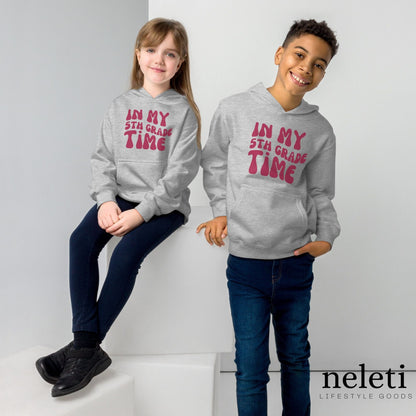 neleti.com-grey-kids-hoodies-with-in-my-5th-grade-print