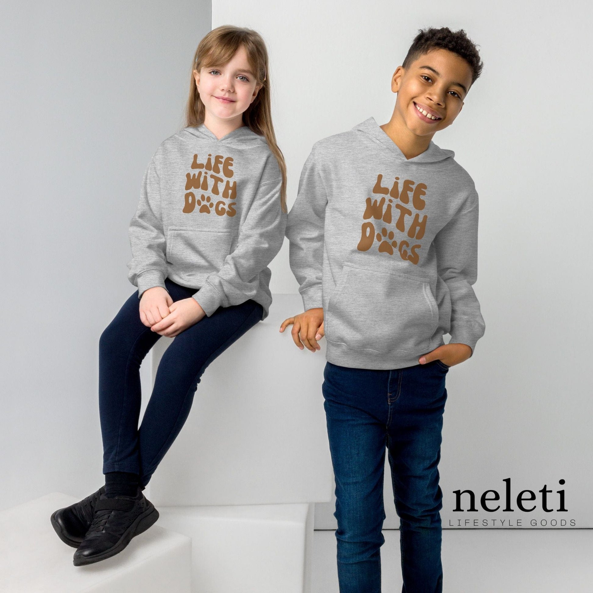 neleti.com-grey-kids-hoodies-with-paw-print