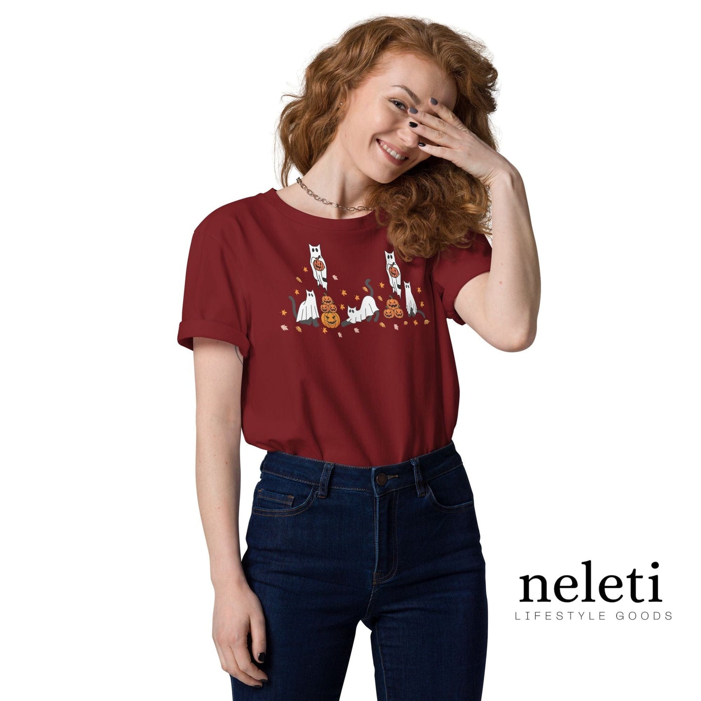 neleti.com-halloween-burgundy-shirt-for-cat-lover