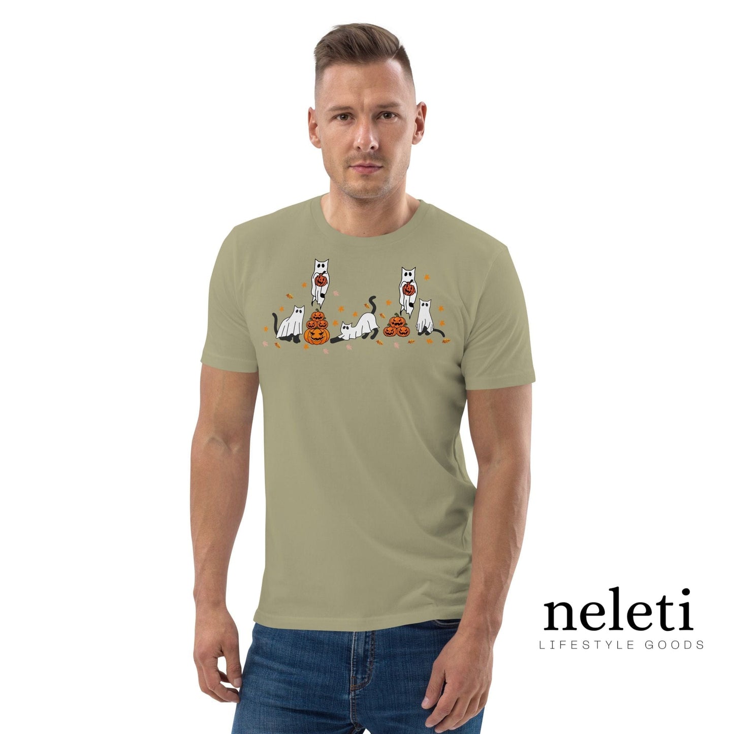 neleti.com-halloween-olive-shirt-for-cat-lover