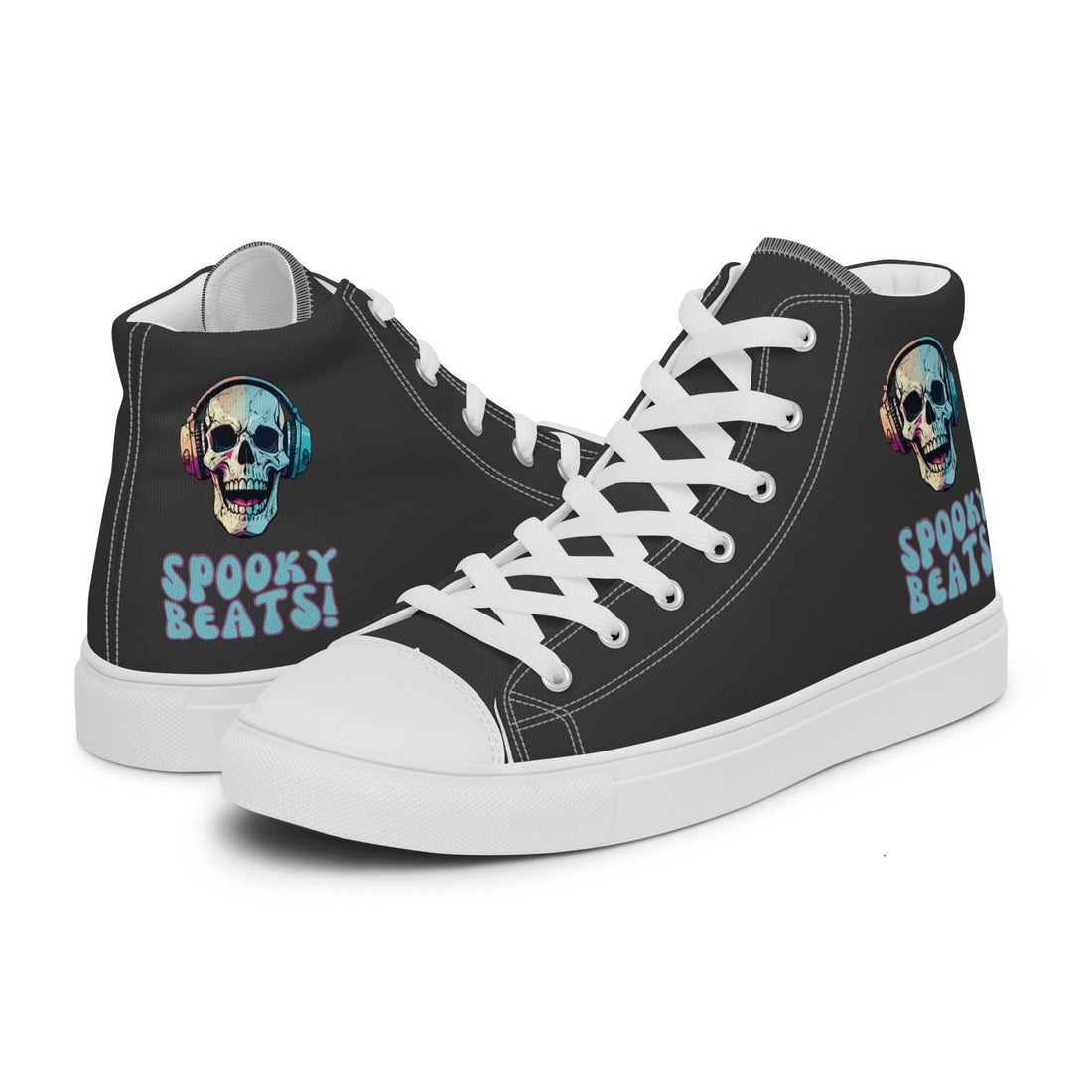 Spooky Beats Eclipse Patterned High Tops for Men