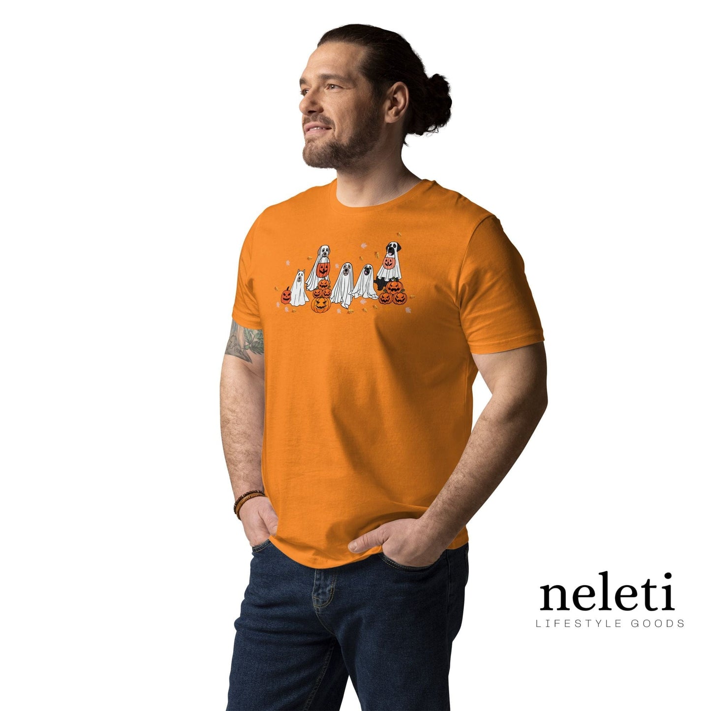 neleti.com-haloween-orange-shirt-for-dog-lovers