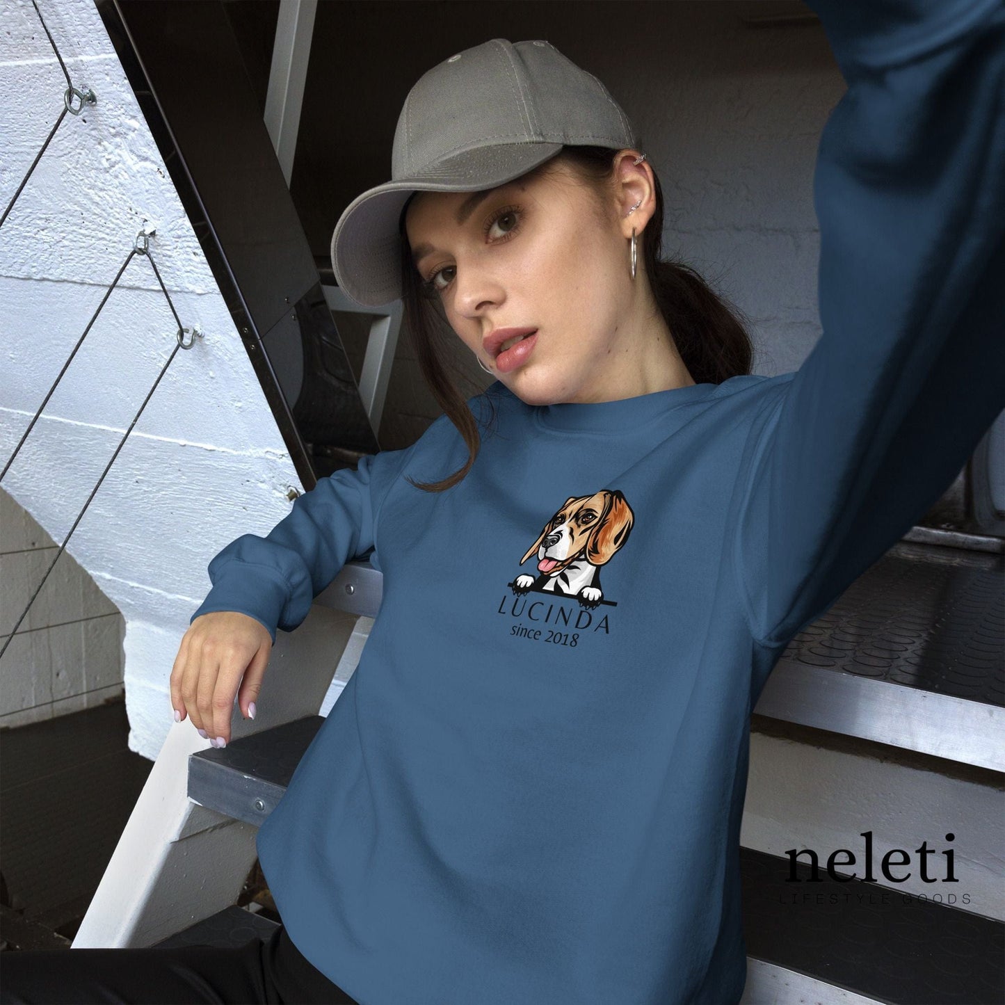 neleti.com-indigo-blue-custom-sweatshirt-for-dog-mom