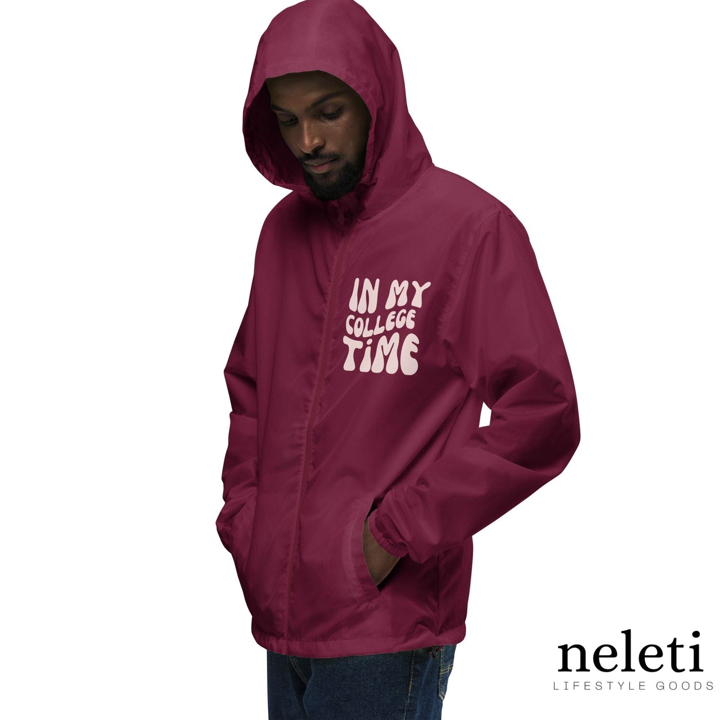 neleti.com-men-windbreaker-in-maroon-color