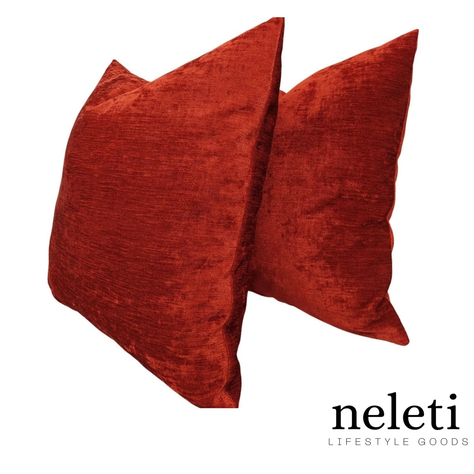 neleti.com-orange-chenille-throw-pillow-cover