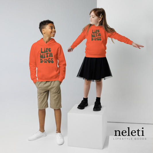 neleti.com-orange-kids-hoodies-with-puff-print