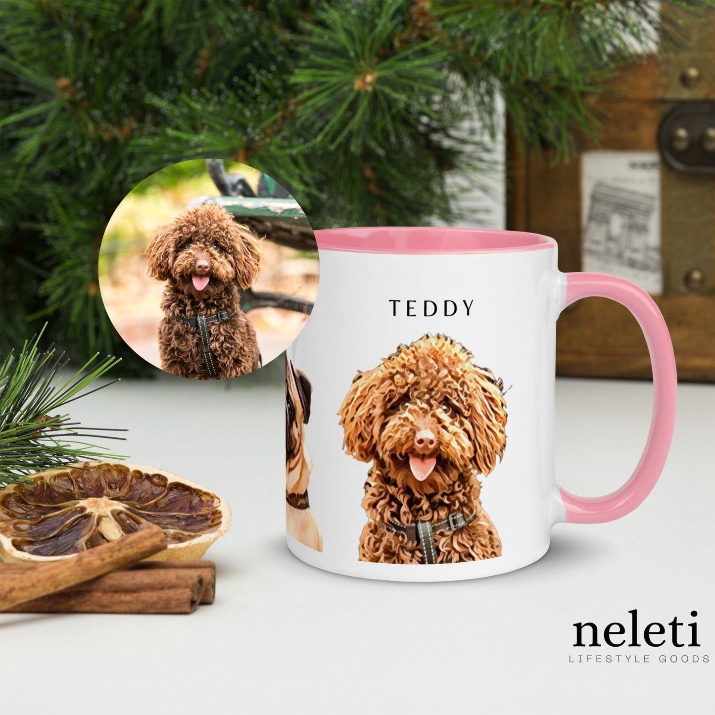 neleti.com-pink-custom-mug-with-dog-print