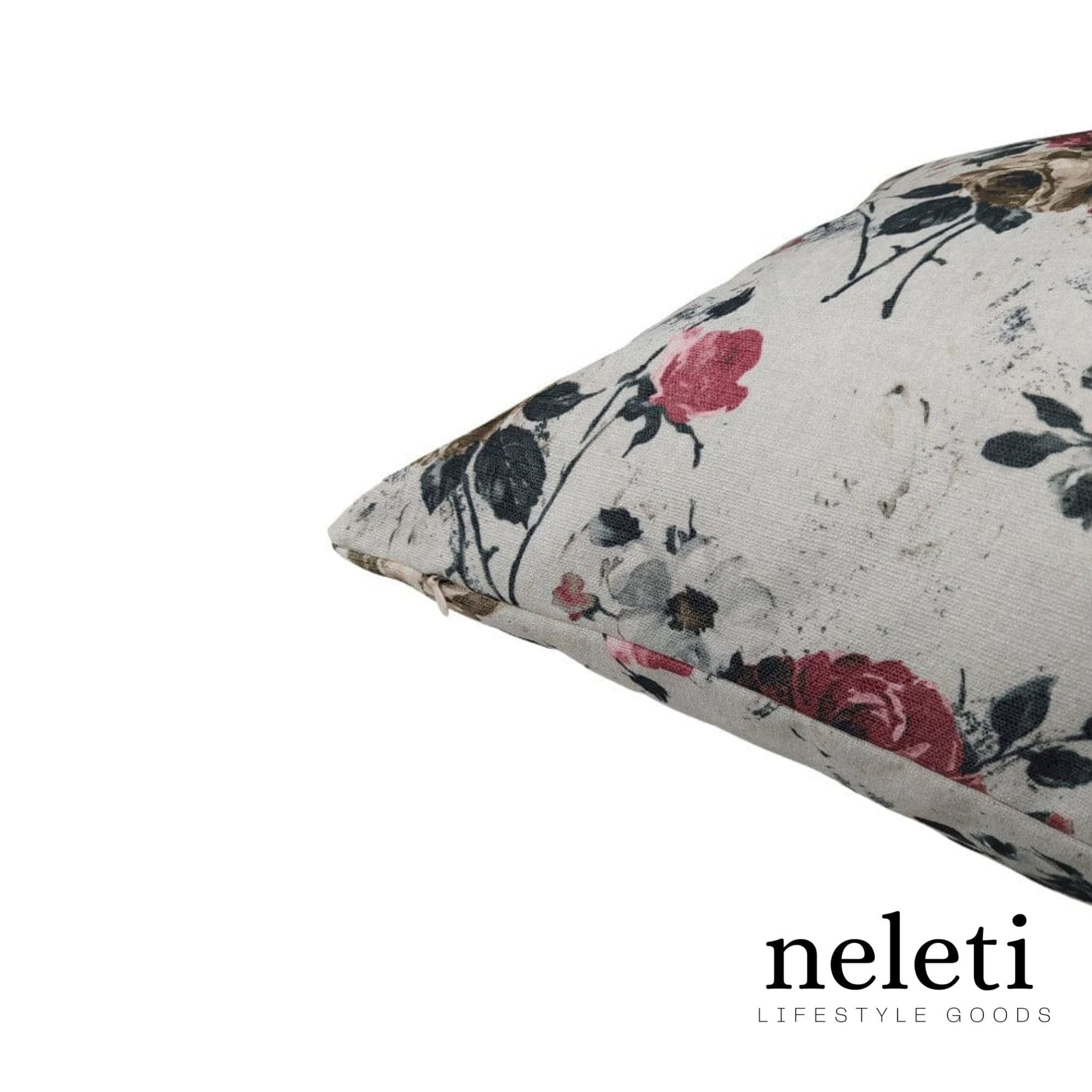neleti.com-vintage-roses-grey-accent-pillow-cover