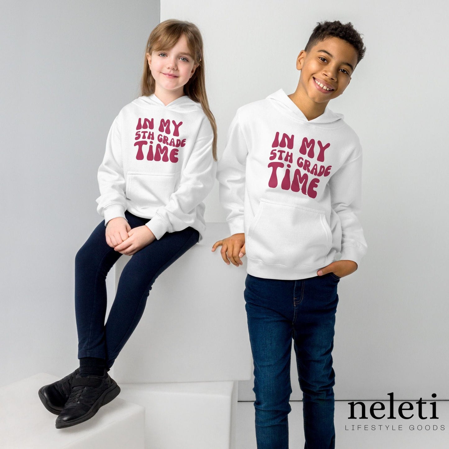 neleti.com-white-kids-hoodies-with-in-my-5th-grade-print