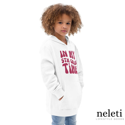 neleti.com-white-kids-hoodies-with-in-my-5th-grade-print