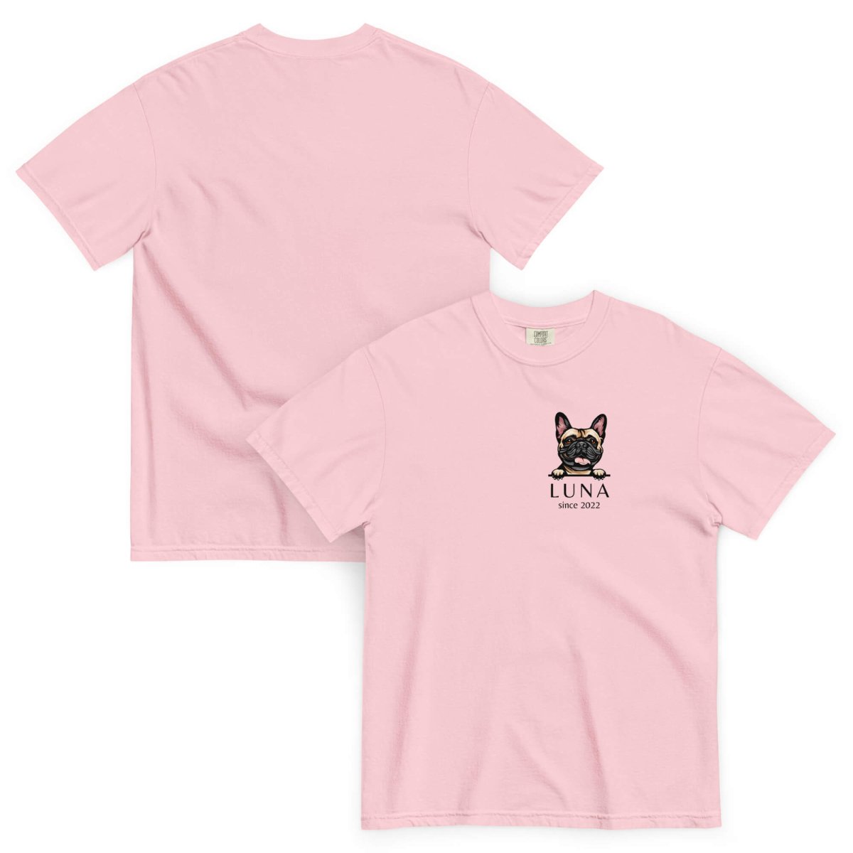 Personalized French Bulldog Parent Shirt | Custom Frenchie Mom & Dad Tee - neleti