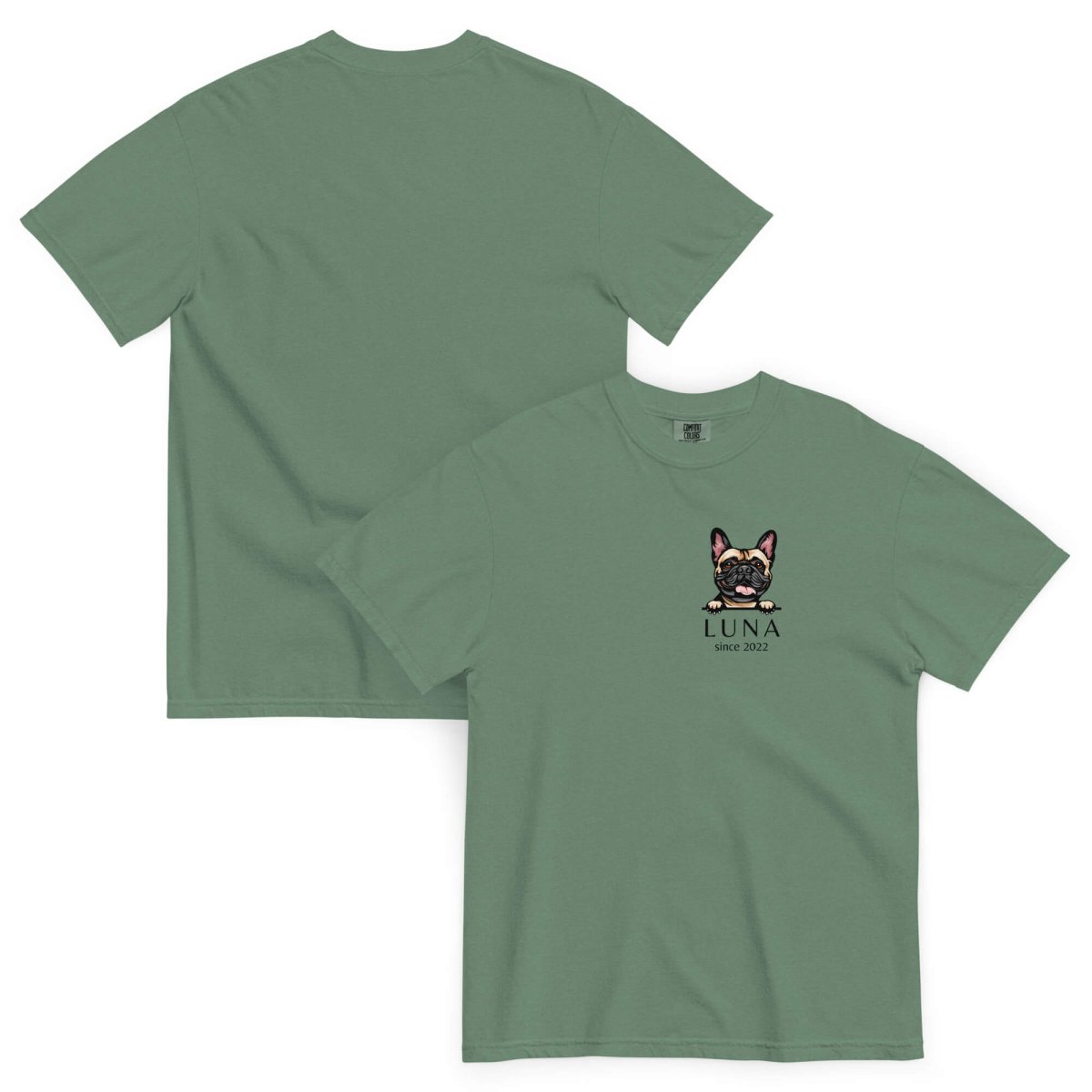 Personalized French Bulldog Parent Shirt | Custom Frenchie Mom & Dad Tee - neleti