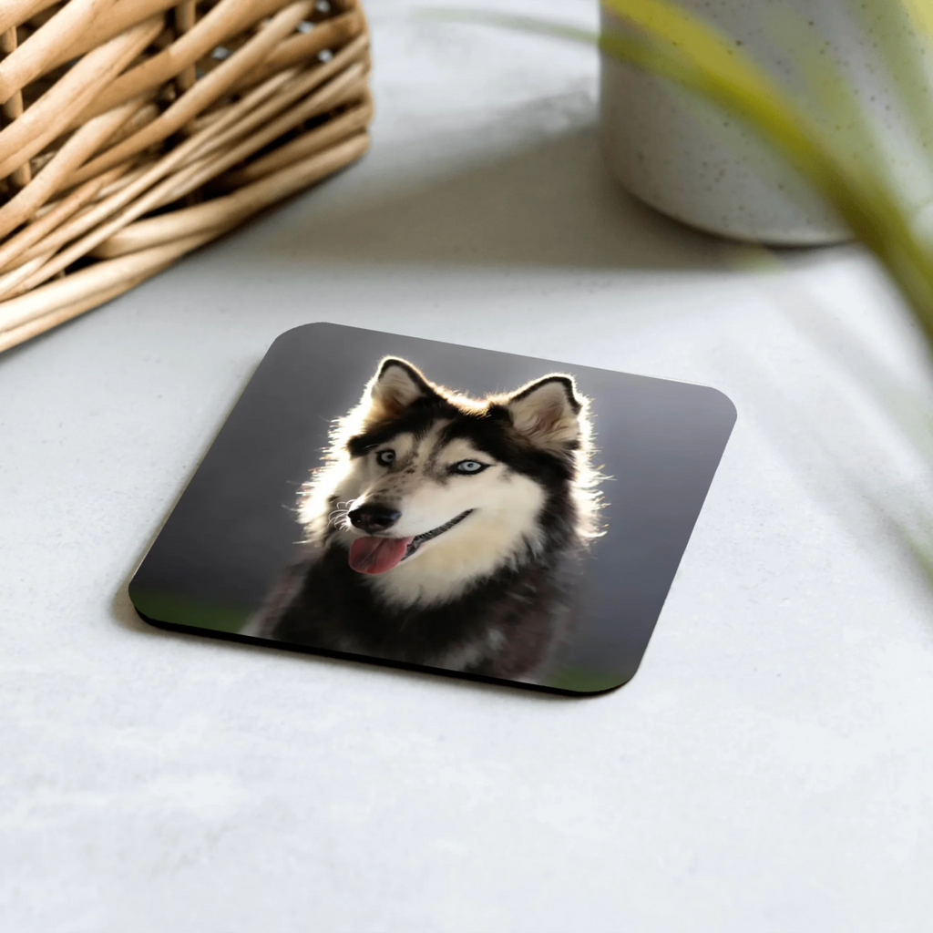 Personalized Pet Photo Coaster - Custom Dog Cat Picture - neleti