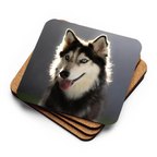 Personalized Pet Photo Coaster - Custom Dog Cat Picture - neleti