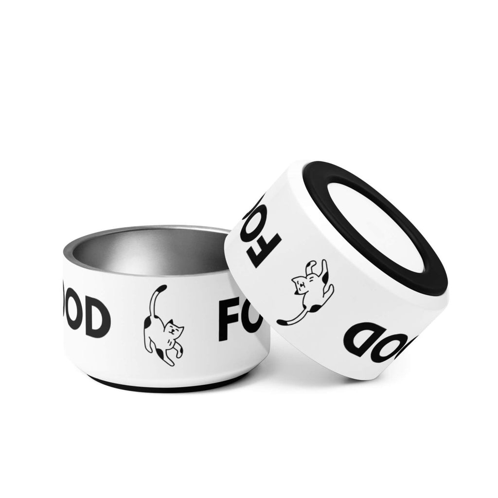 Premium Non - Slip Cat Bowl - Stylish Stainless Steel Feeding Bowl - neleti