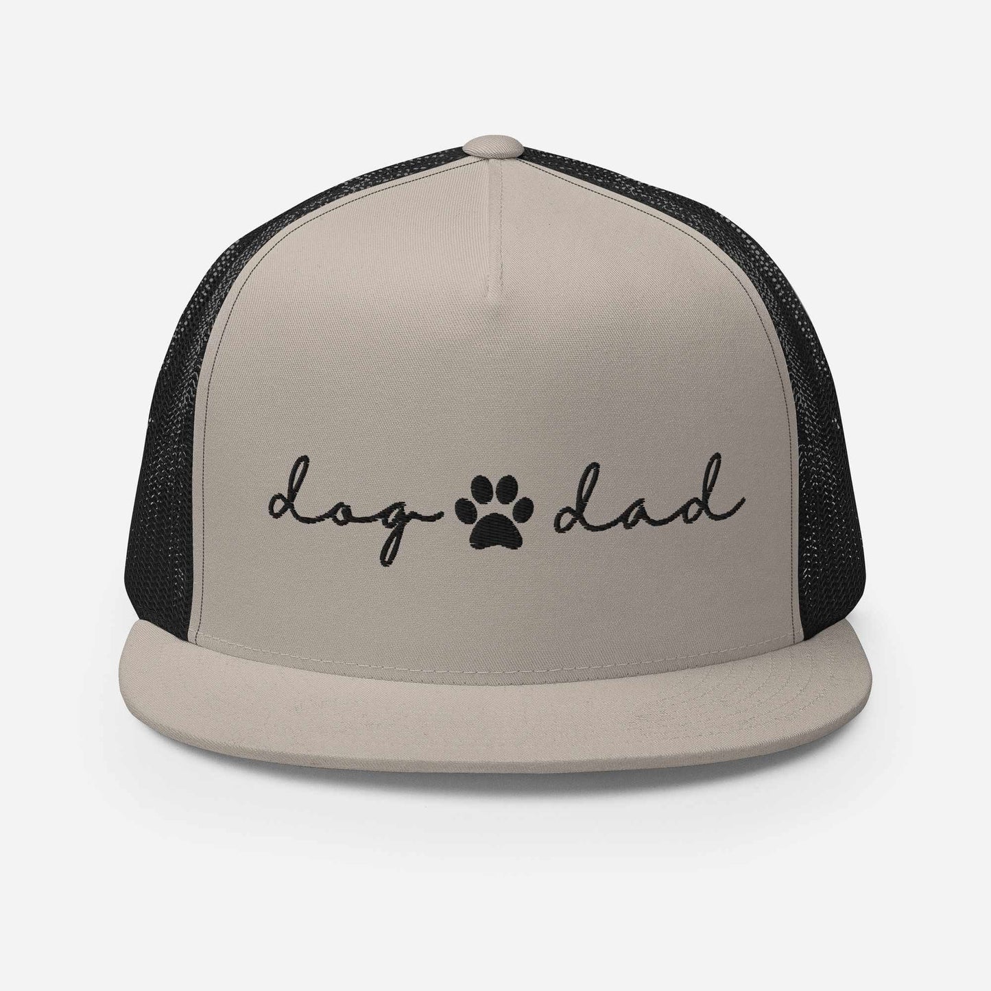 silver-black-trucker-hat-for-dog-dad-neleti.com