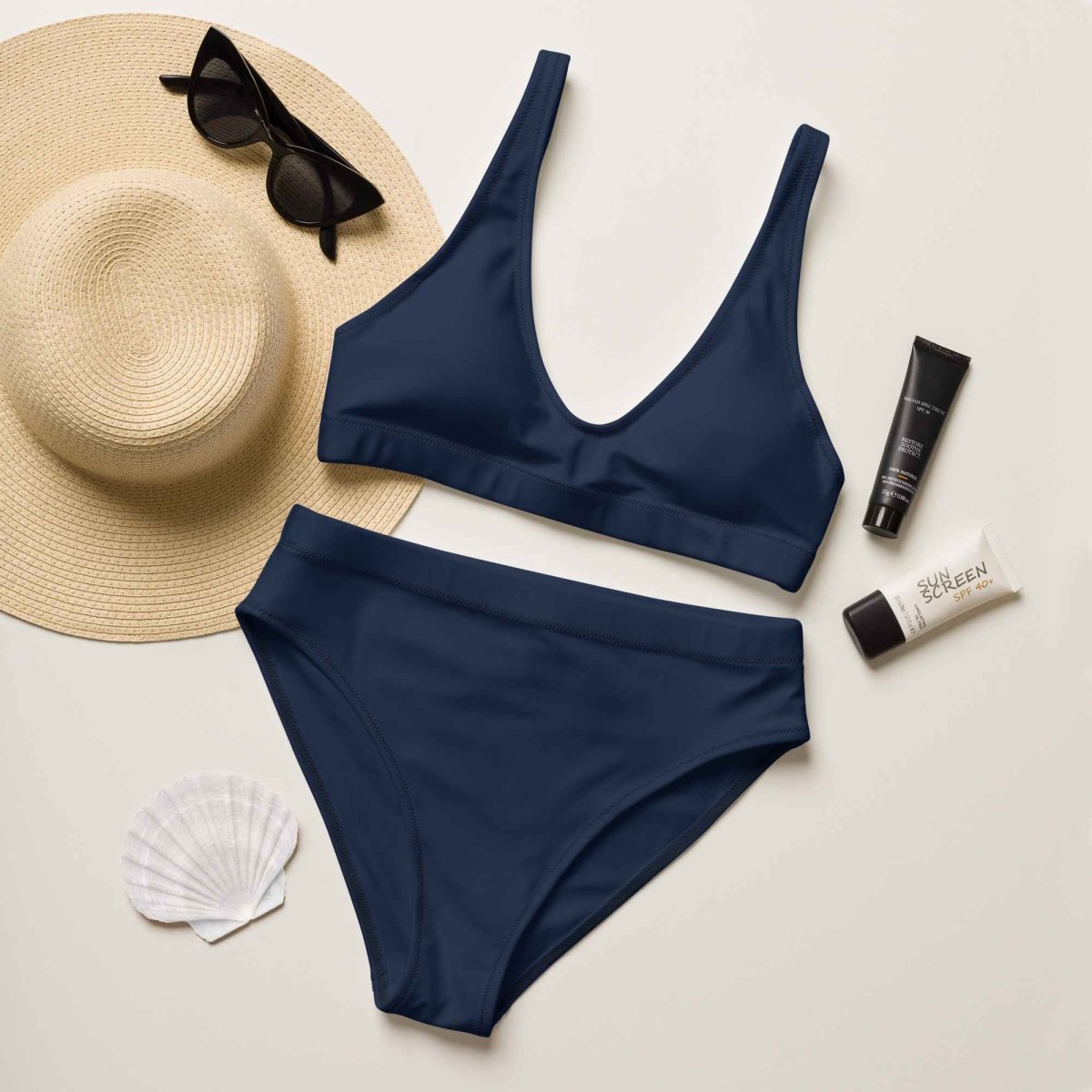 Two Piece Womens Swimsuit in Blue Color - neleti