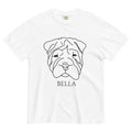 white-shirt-with-dog-face