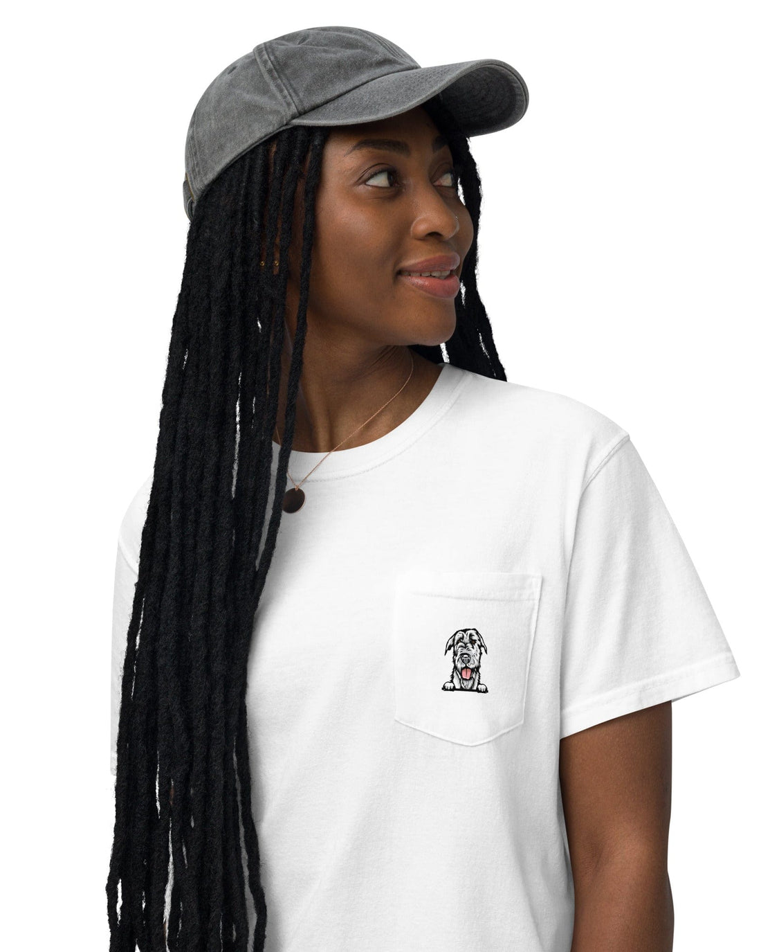 white-t-shirt-with-pocket-for-dog-lovers-neleti