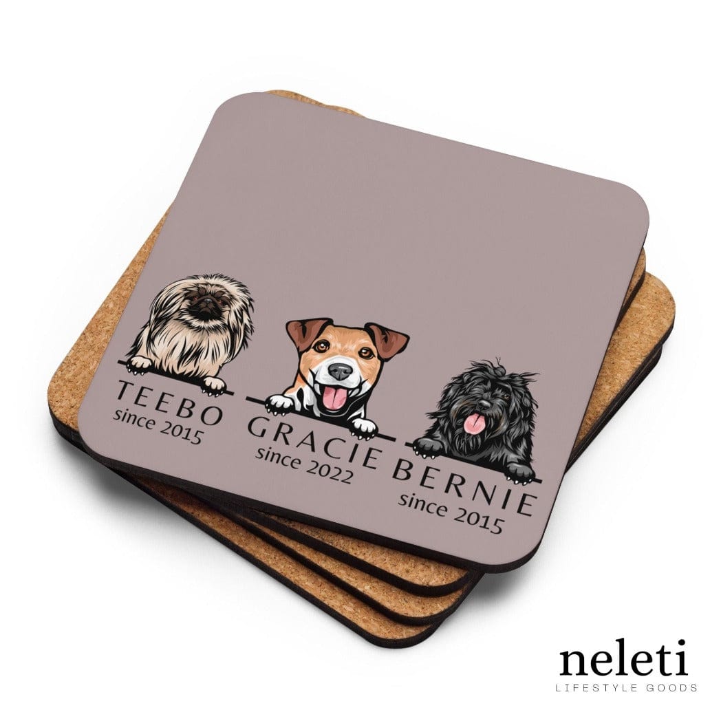neleti coaster Custom Dog Coasters from Cork