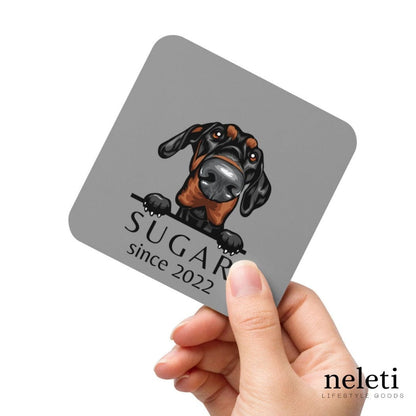 neleti coaster Nobel / 1 Coaster - 1 Pet Custom Dog Coasters from Cork