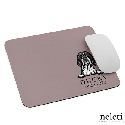 neleti mouse pad Careys Pink Personalized Mouse Pad with English Pointer Dog