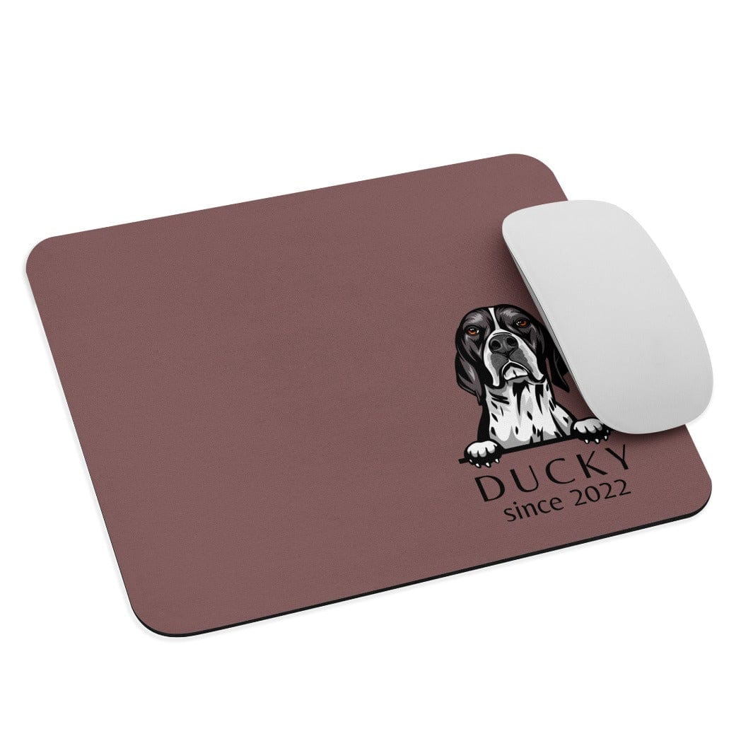 neleti mouse pad Light Wood Personalized Mouse Pad with English Pointer Dog