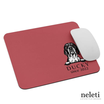 neleti mouse pad Mandy Personalized Mouse Pad with English Pointer Dog