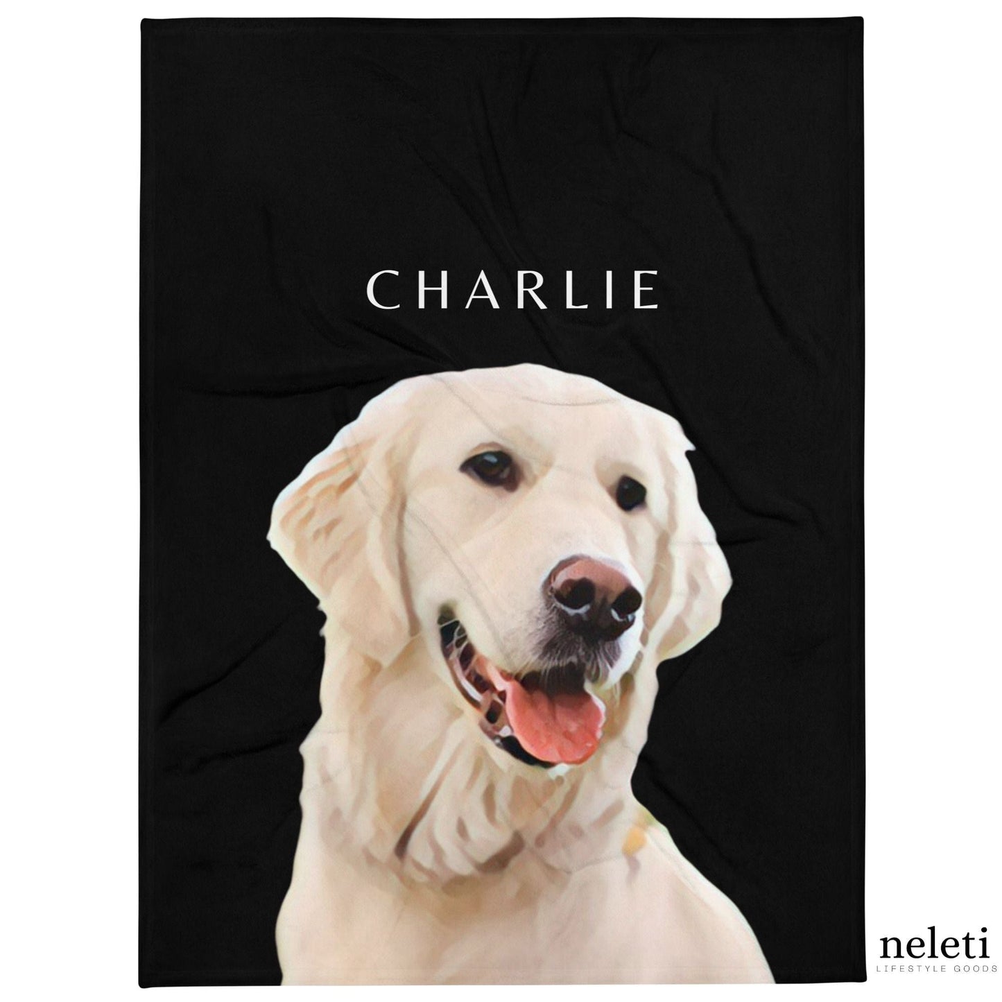 neleti Personalized Blanket with Pet from Photo - Dog Themed Gift