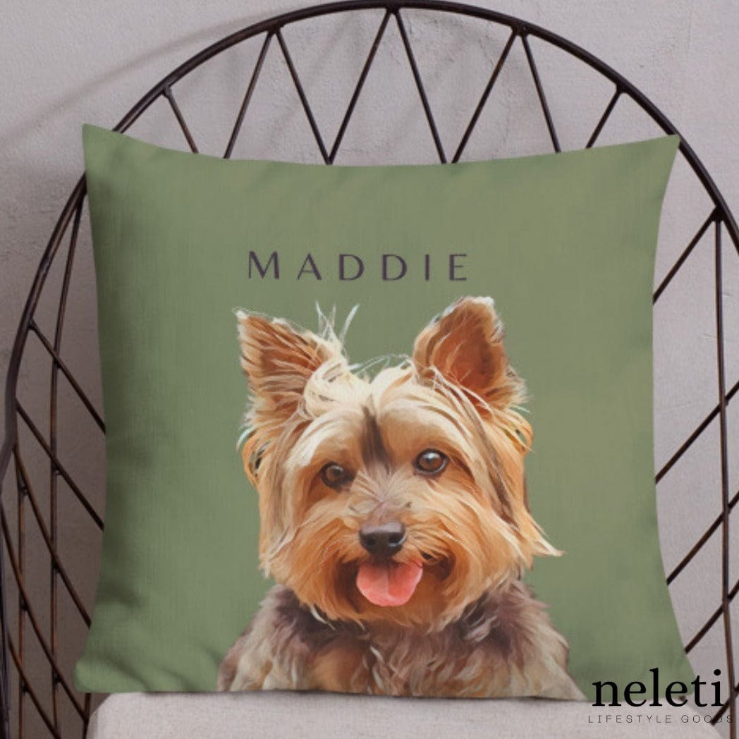 neleti Pillow 18x18in/45x45cm-Cover+INSERT / Camouflage Green Custom Pet Pillows and Pillow Covers